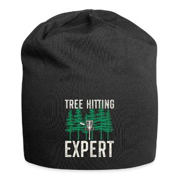 Disc Golf Discgolf | Discgolfspieler Geschenk - Jersey-Beanie - Schwarz - Vorne