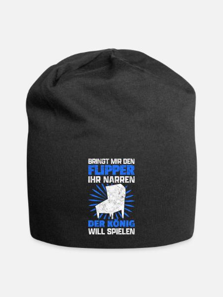 Bringt mir den Flipperautomat Pinball Spruch - Jersey-Beanie - Schwarz