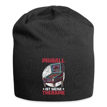 Pinball est ma thérapie flipper automatique rengaine - Bonnet en jersey - noir - Devant