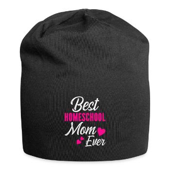 Meilleur Homeschool Mom Ever - Bonnet en jersey - noir - Devant