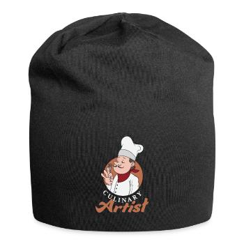 Culinary Artist Design pour chef et chef cuisinier - Bonnet en jersey - noir - Devant