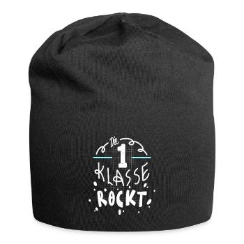 Einschulung Erste Klasse 2022 - Jersey-Beanie - Schwarz - Vorne