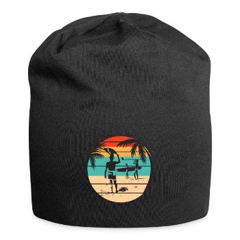 Surf, Surf, Surf, Surf, Surf - Bonnet en jersey - noir - Devant