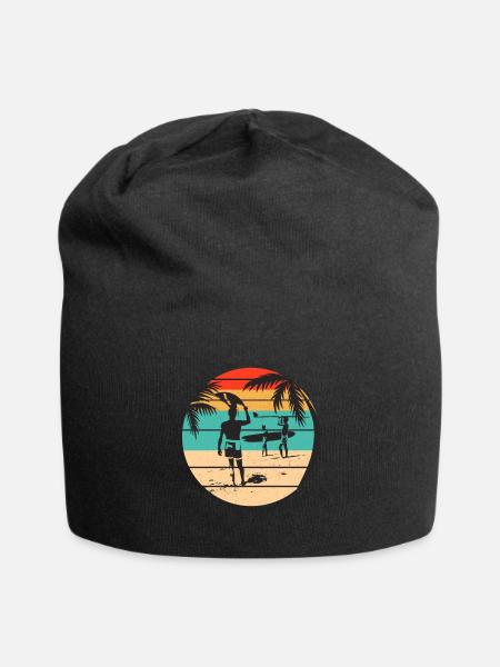 Surf, Surf, Surf, Surf, Surf - Bonnet en jersey - noir