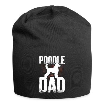 Le caniche papa | Propriétaire de chien cadeau propriétaire de chien - Bonnet en jersey - noir - Devant