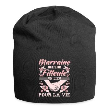Marraine et Filleule - Bonnet en jersey - noir - Devant