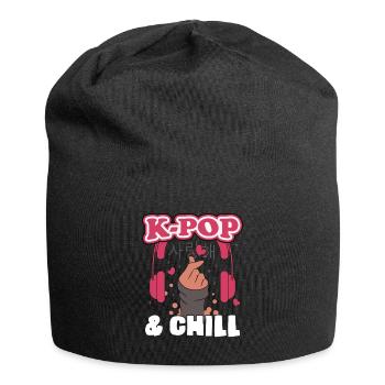 K-Pop K-drama Korean Pop Music KPop Kdrama - Jersey Beanie - black - Front