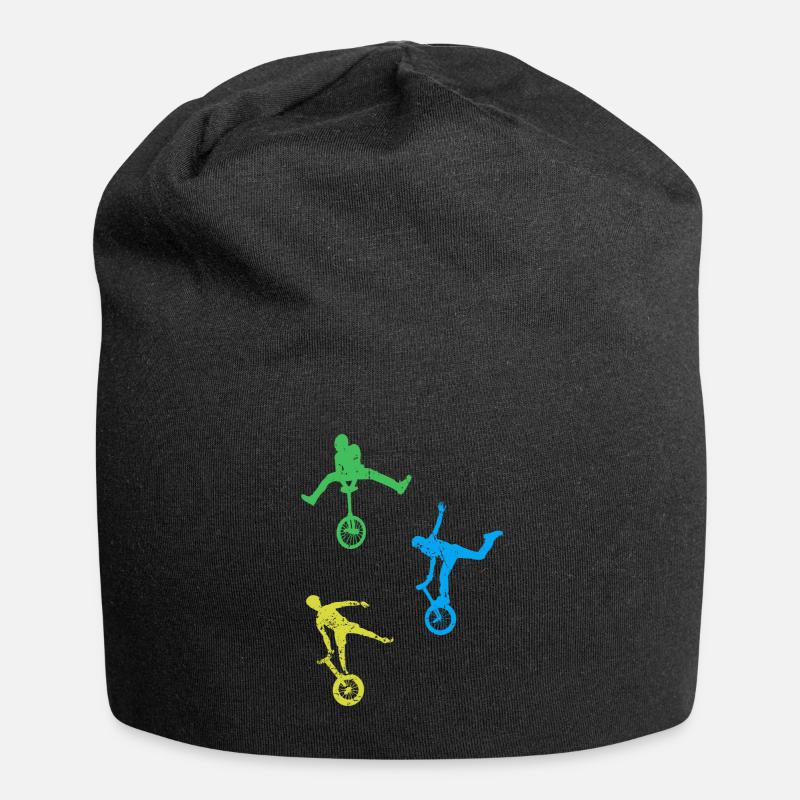 Einrad - Jersey-Beanie - Schwarz