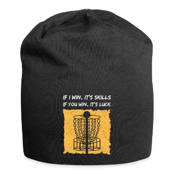 Disc Golf Discgolf Discgolfspieler Geschenk - Jersey-Beanie - Schwarz - Vorne