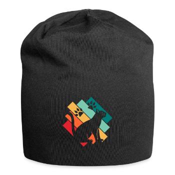 Chat - Bonnet en jersey - noir - Devant