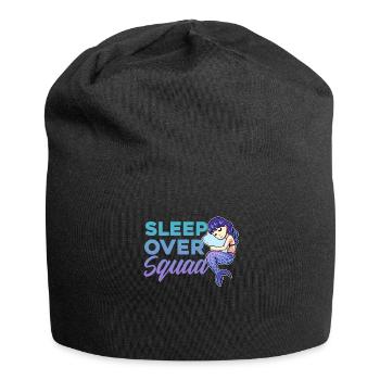 Enfants Sleepover impression | Sleepover Squad Cadeau - Bonnet en jersey - noir - Devant