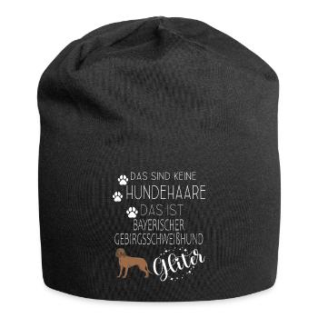 Bayerischer Gebirgsschweißhund Jagdhunde Hunde - Jersey-Beanie - Schwarz - Vorne
