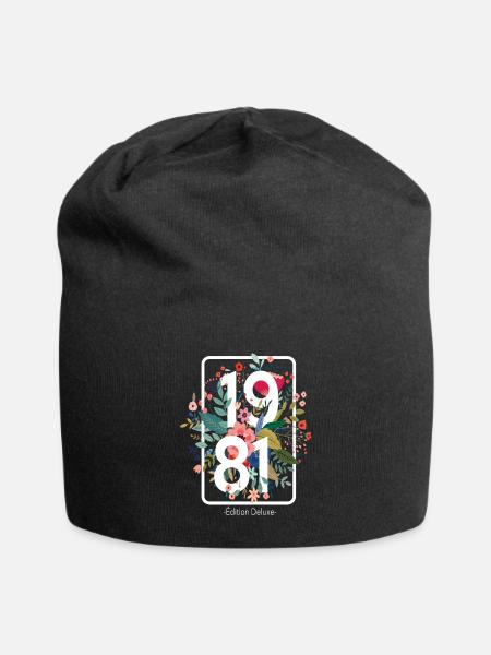 Schönes 40-jähriges Geburtstagsgeschenk für Frau - Jersey-Beanie - Schwarz