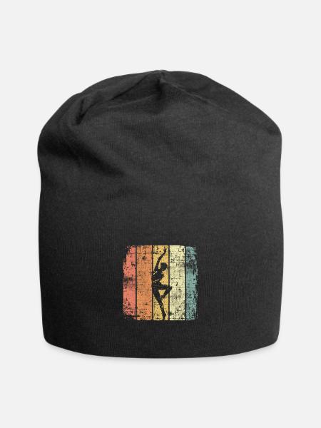 Ballett Tänzerin Tanzen vintage - Jersey-Beanie - Schwarz