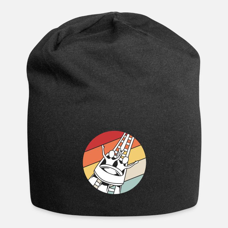 Achterbahn - Jersey-Beanie - Schwarz