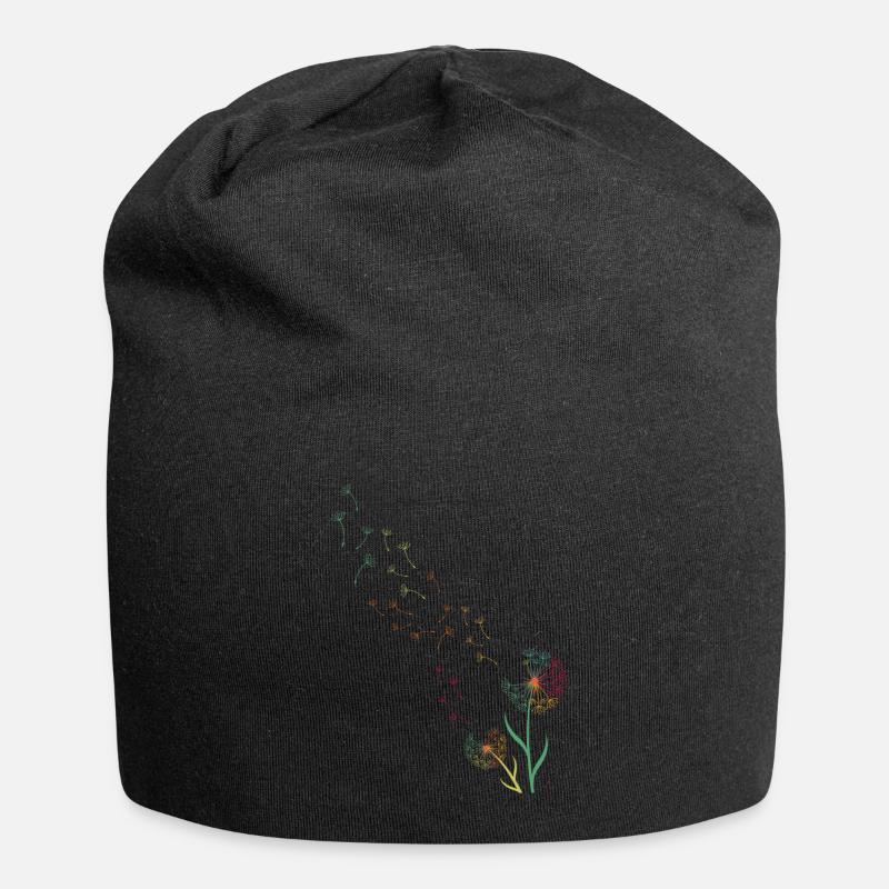 Pusteblume Dandelion - Jersey Beanie - black