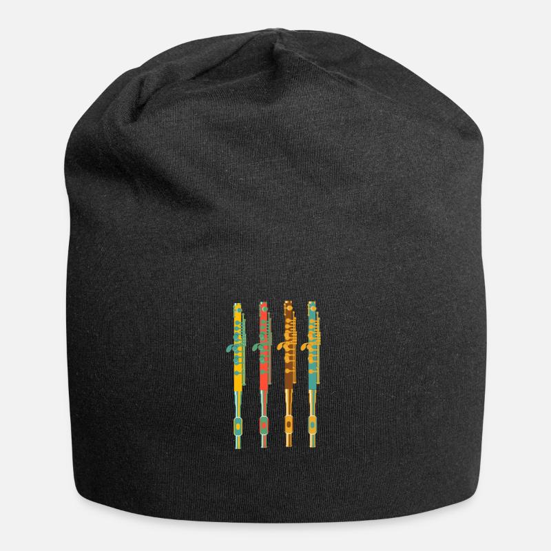 Flûte traversière - Bonnet en jersey - noir