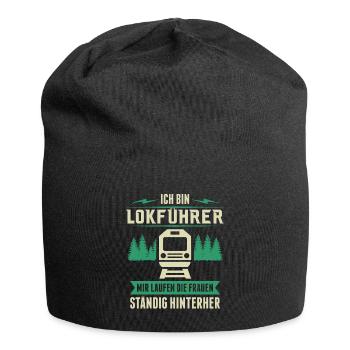 Lokführer Triebfahrzeugführer Zugführer Geschenk - Jersey-Beanie - Schwarz - Vorne