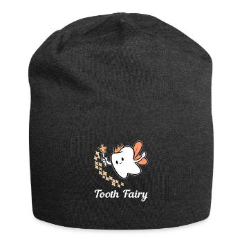 Fee Zahnärztin Zahnpflege Zahnarzt Elfe Geschenk - Jersey-Beanie - Anthrazit - Vorne