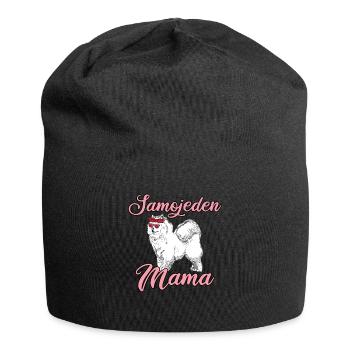 Samojede Samojeden Hunde Mama Hundeliebhaber - Jersey-Beanie - Schwarz - Vorne
