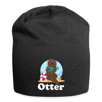 Loutres - Bonnet en jersey - noir - Devant