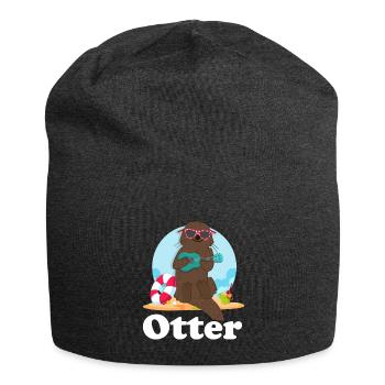 otter - Jersey Beanie - charcoal grey - Front