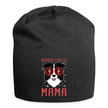 Border Collie Maman propriétaire de chien cadeau - Bonnet en jersey - noir - Devant