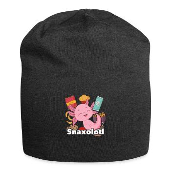 Snacks Snaxolotl Axolotl - Jersey Beanie - charcoal grey - Front