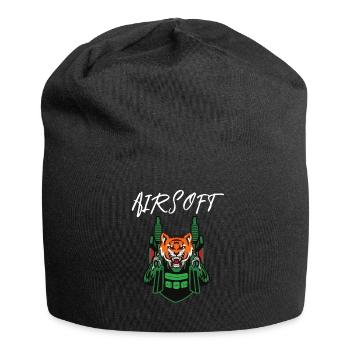 Airsoft /Softair / Softgun / AEG Airsoft Milsim - Jersey Beanie - black - Front