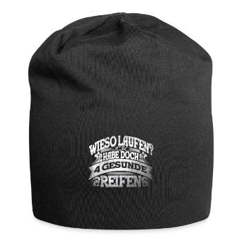 4 Gesunde Reifen KFZ-Mechaniker Auto Schrauber - Jersey-Beanie - Schwarz - Vorne