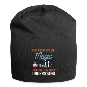 Chemistry Chemist Science Laboratory Periodic Table - Jersey Beanie - black - Front