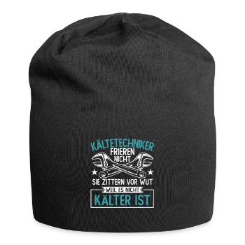 Kältetechniker Klimatechniker - Jersey-Beanie - Schwarz - Vorne