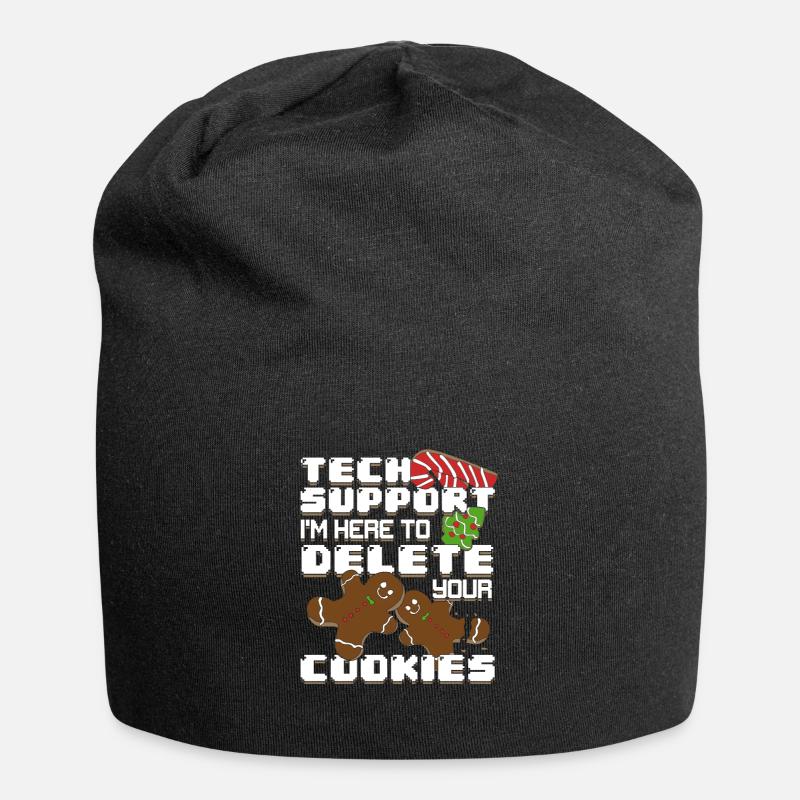 Computer PC IT-Support Mitarbeiter Geschenk - Jersey-Beanie - Schwarz