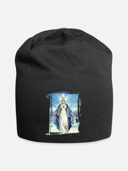Holly Mary Maria Madonna Mariana Jungfrau Maria - Jersey-Beanie - Schwarz