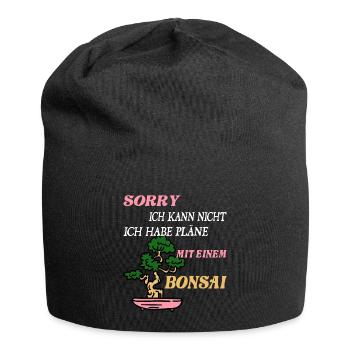 Lustiges Bonsai Sammler - Jersey-Beanie - Schwarz - Vorne