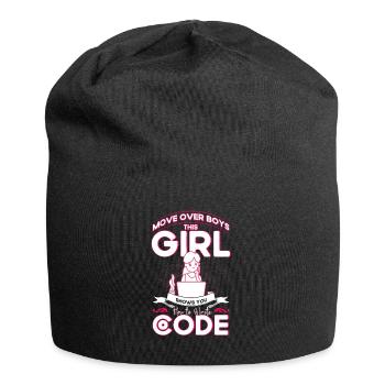 Softwareentwickler Entwickler Nerd Programmierer - Jersey-Beanie - Schwarz - Vorne