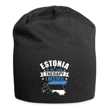 Estland - Jersey-Beanie - Schwarz - Vorne