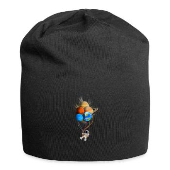 Cosmonaute Ballons de l’espace cadeau - Bonnet en jersey - noir - Devant