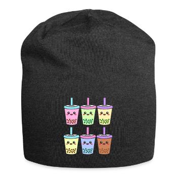 Bubble Tee Boba Tea - Jersey Beanie - charcoal grey - Front