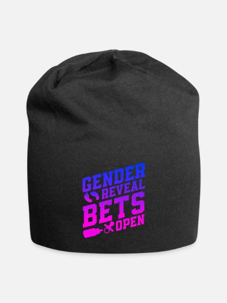 Gender Reveal Bets Open - Bonnet en jersey - noir