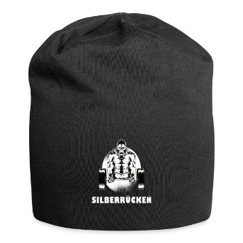 Silberrücken | Gorilla - Jersey-Beanie - Schwarz - Vorne