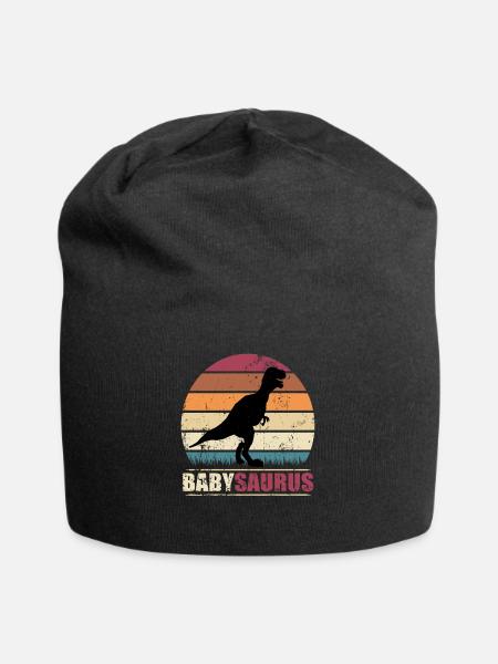 BabySaurus Dinosaurier T-Rex Baby Dino - Jersey-Beanie - Schwarz