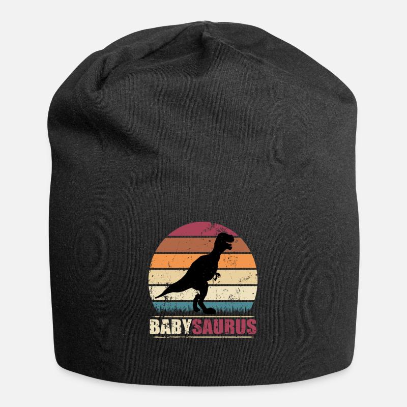 BabySaurus Dinosaurier T-Rex Baby Dino - Jersey-Beanie - Schwarz