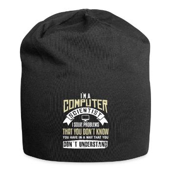 Computer scientist Programmer Computer Computer - Jersey Beanie - black - Front