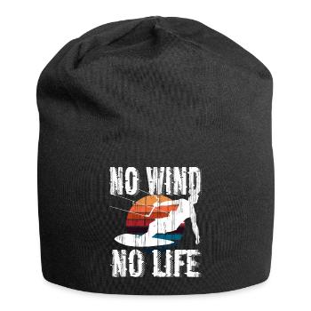 Kitesurfing Kiteboarding Kitesurf Kiteboarder - Jersey Beanie - black - Front