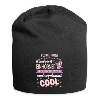 Floristin Floristik Beruf - Jersey-Beanie - Schwarz - Vorne