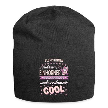 Floristin Floristik Beruf - Jersey-Beanie - Anthrazit - Vorne