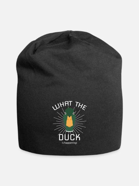 Lustiger Enten Spruch - Ente Duck - Jersey-Beanie - Schwarz