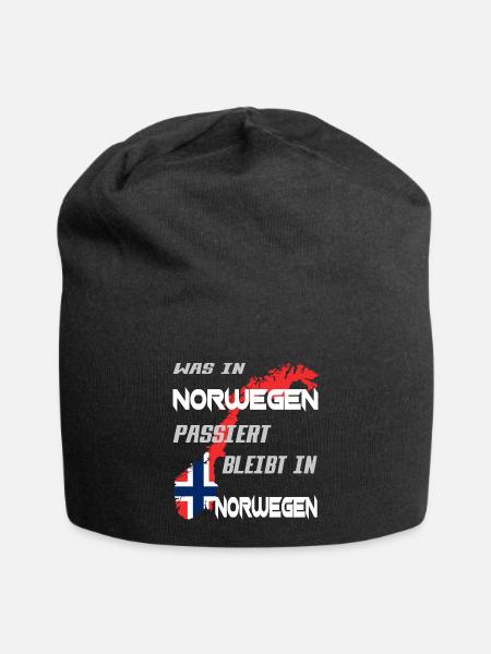 NORWEGEN ANGELN - Jersey-Beanie - Schwarz