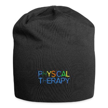 Physiotherapeut - Jersey-Beanie - Schwarz - Vorne